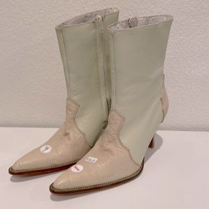Los Altos Boots Western Wear cream size 7